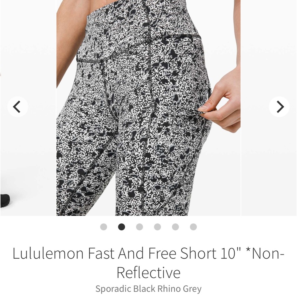 LULULEMON FAST AND FREE BIKE SHORTS